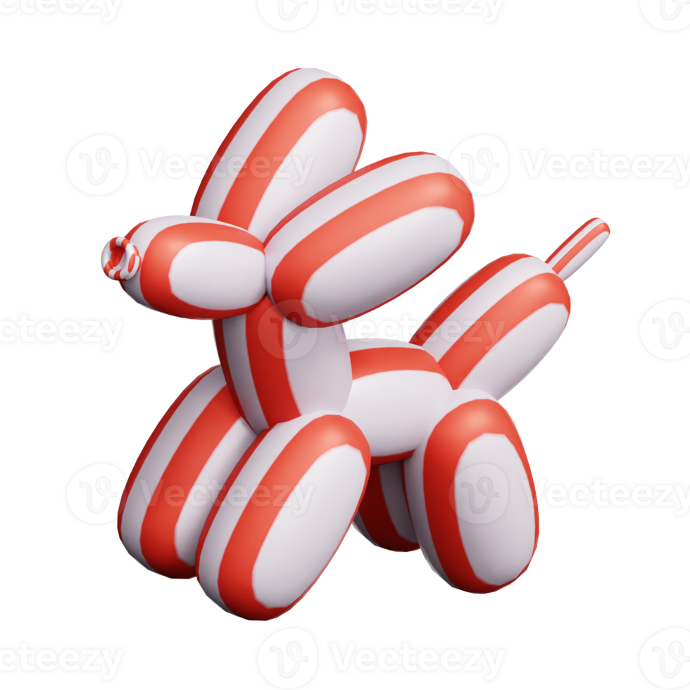 Balloon Dog 3d illustration png