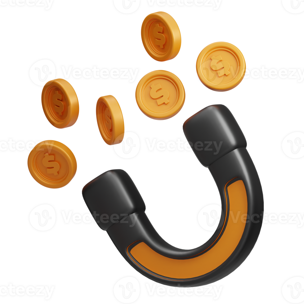 Money Stealing 3d illustration png