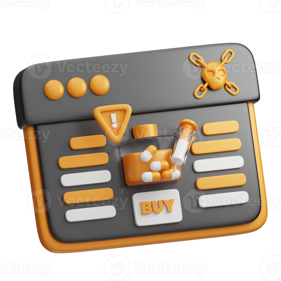 Buy Drugs 3d illustration png