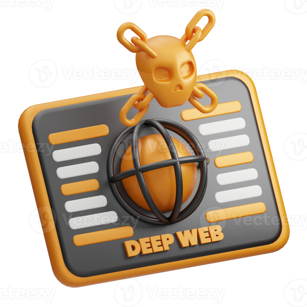 Deep Web Channel 3d illustration png