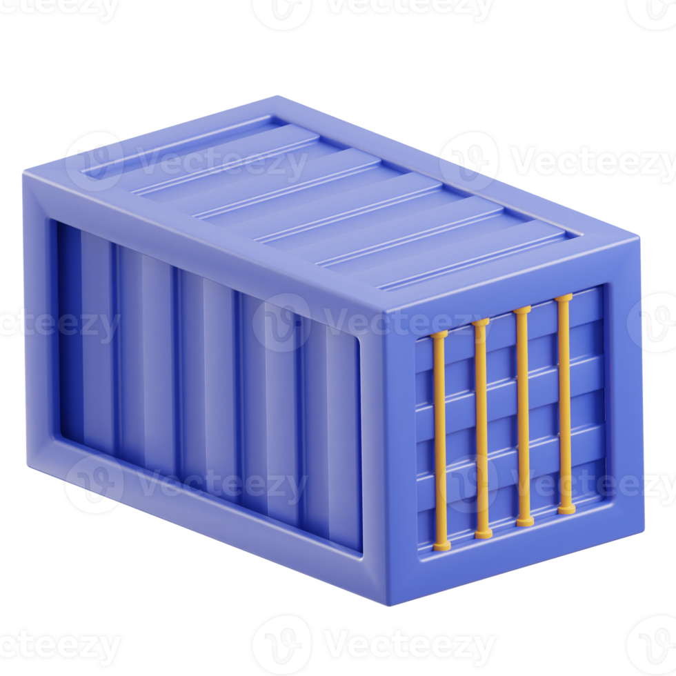 Container 3d illustration png