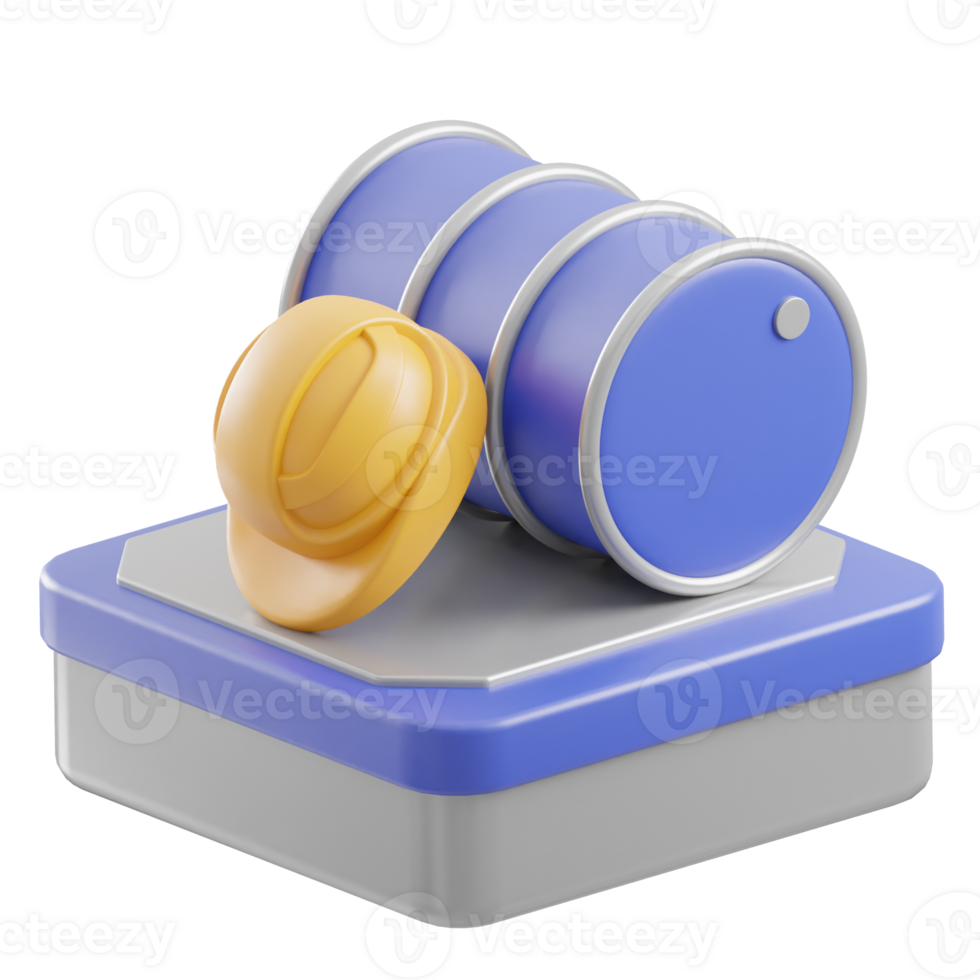 Safety Helmet 3d illustration png