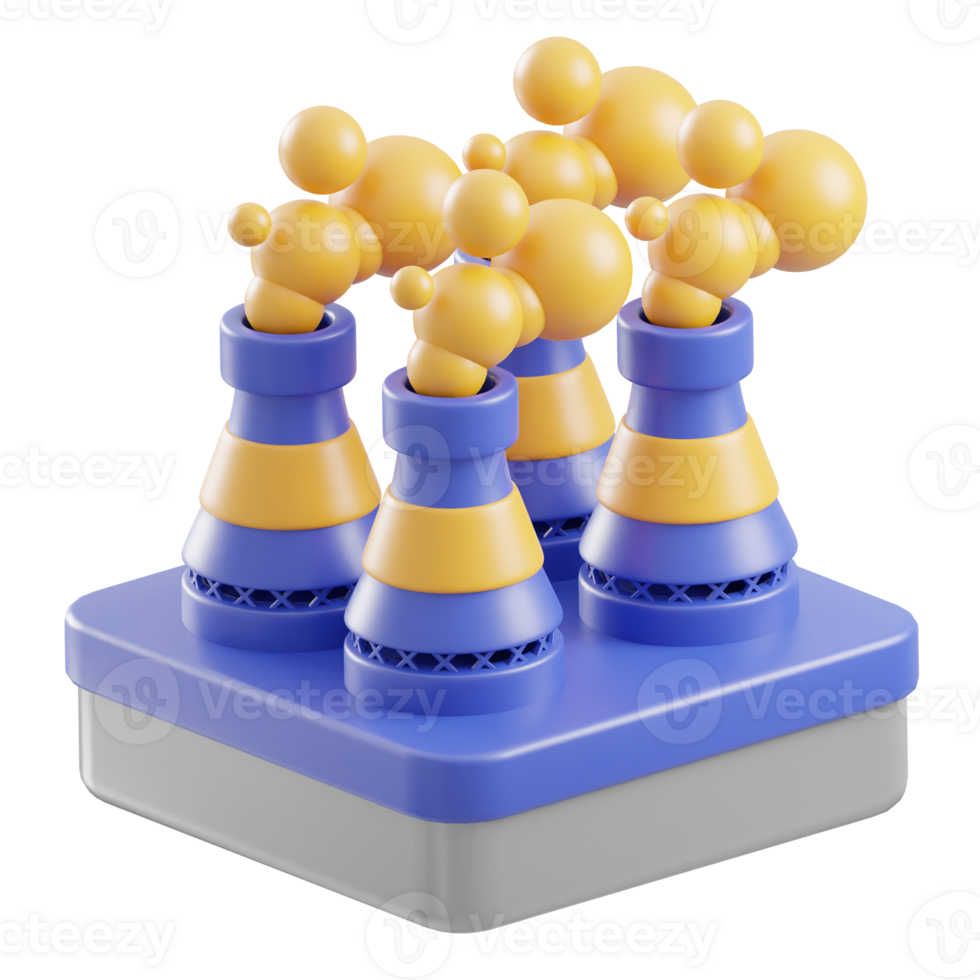 Power Plant 3d illustration png