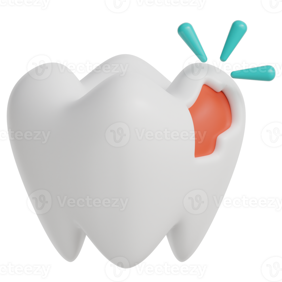 Cavity 3d illustration png