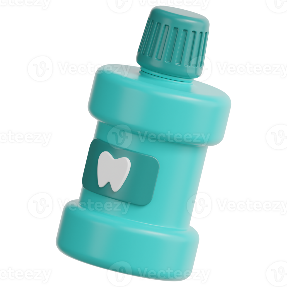 Mouthwash 3d illustration png
