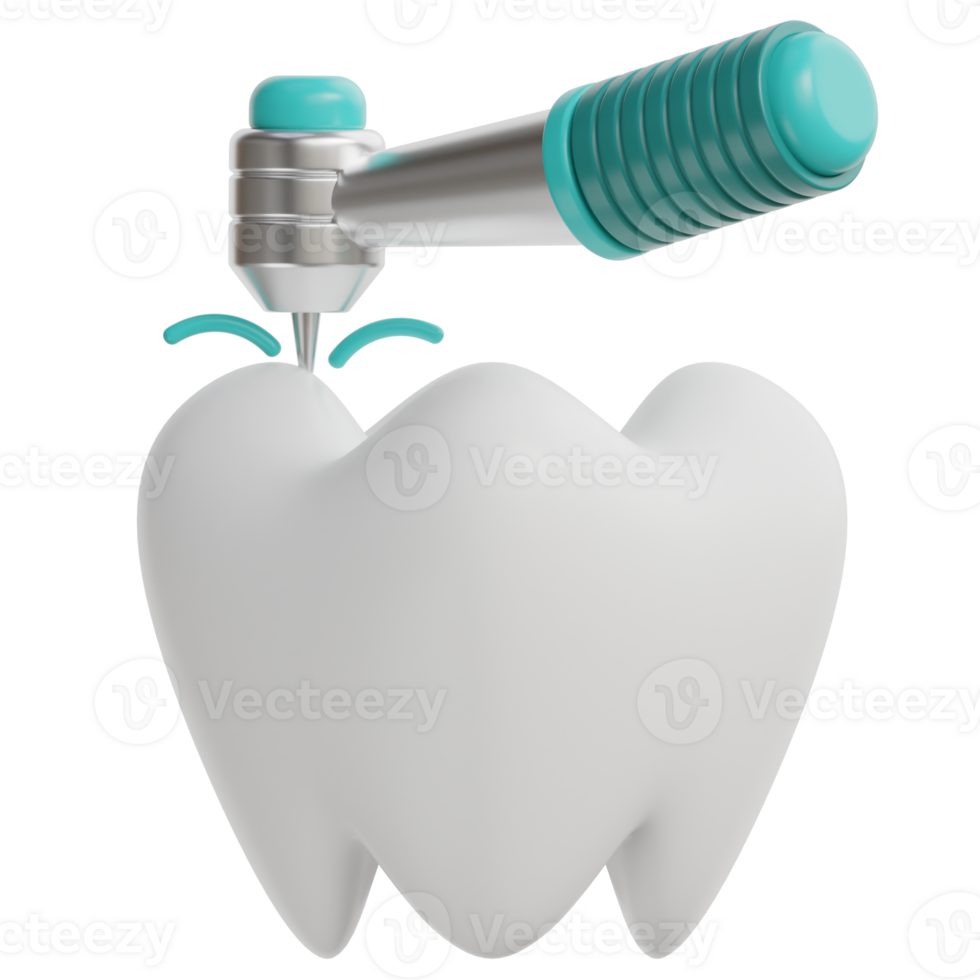 Tooth Drilling 3d illustration png