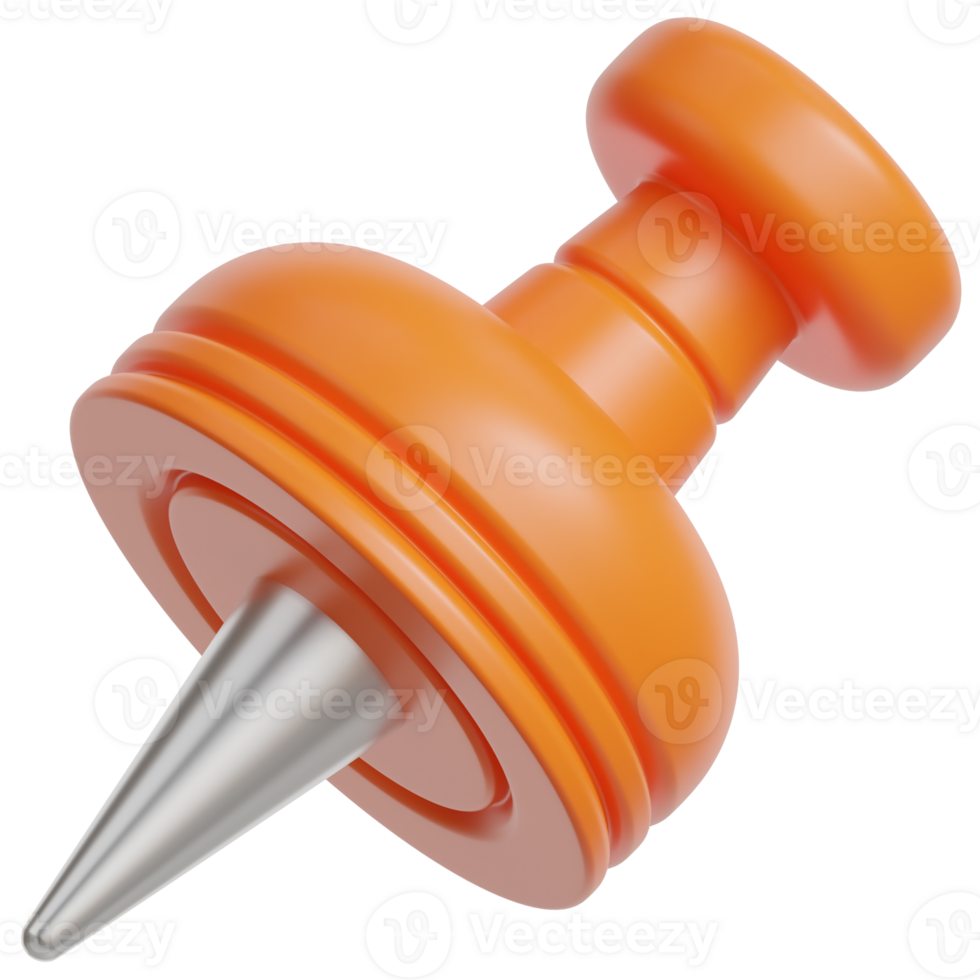 Push Pin 3d illustration png