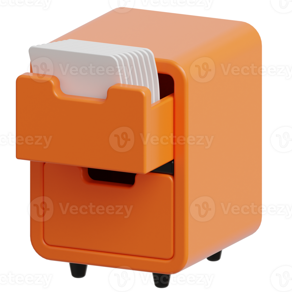 File Cabinet 3d illustration png