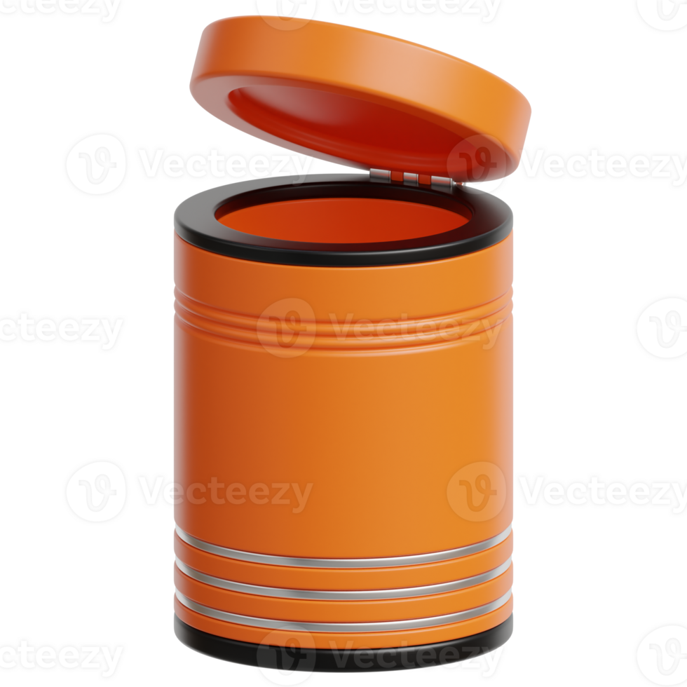 Garbage Can 3d illustration png