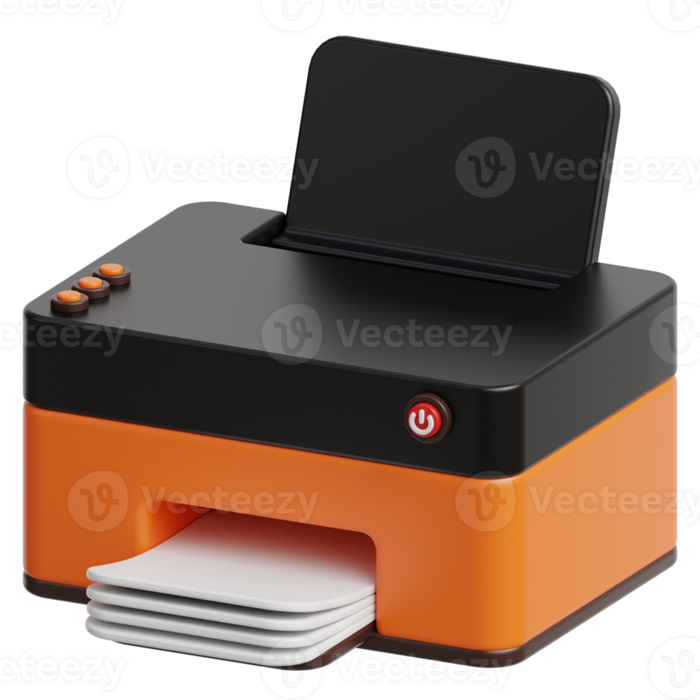 Printer 3d illustration png