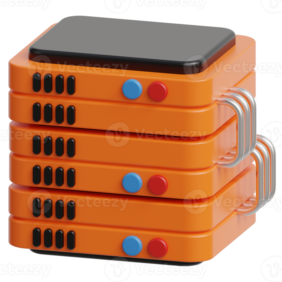 Database Server 3d illustration png