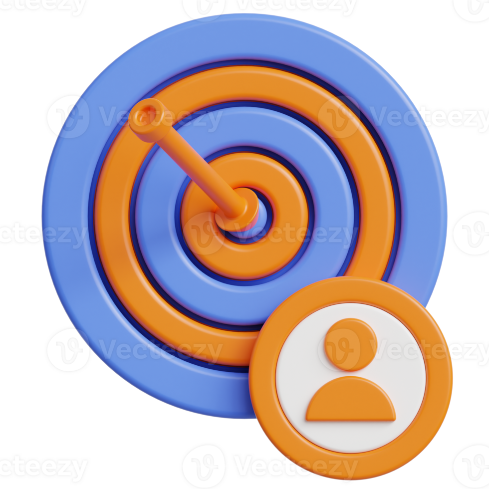 Target User 3d illustration png