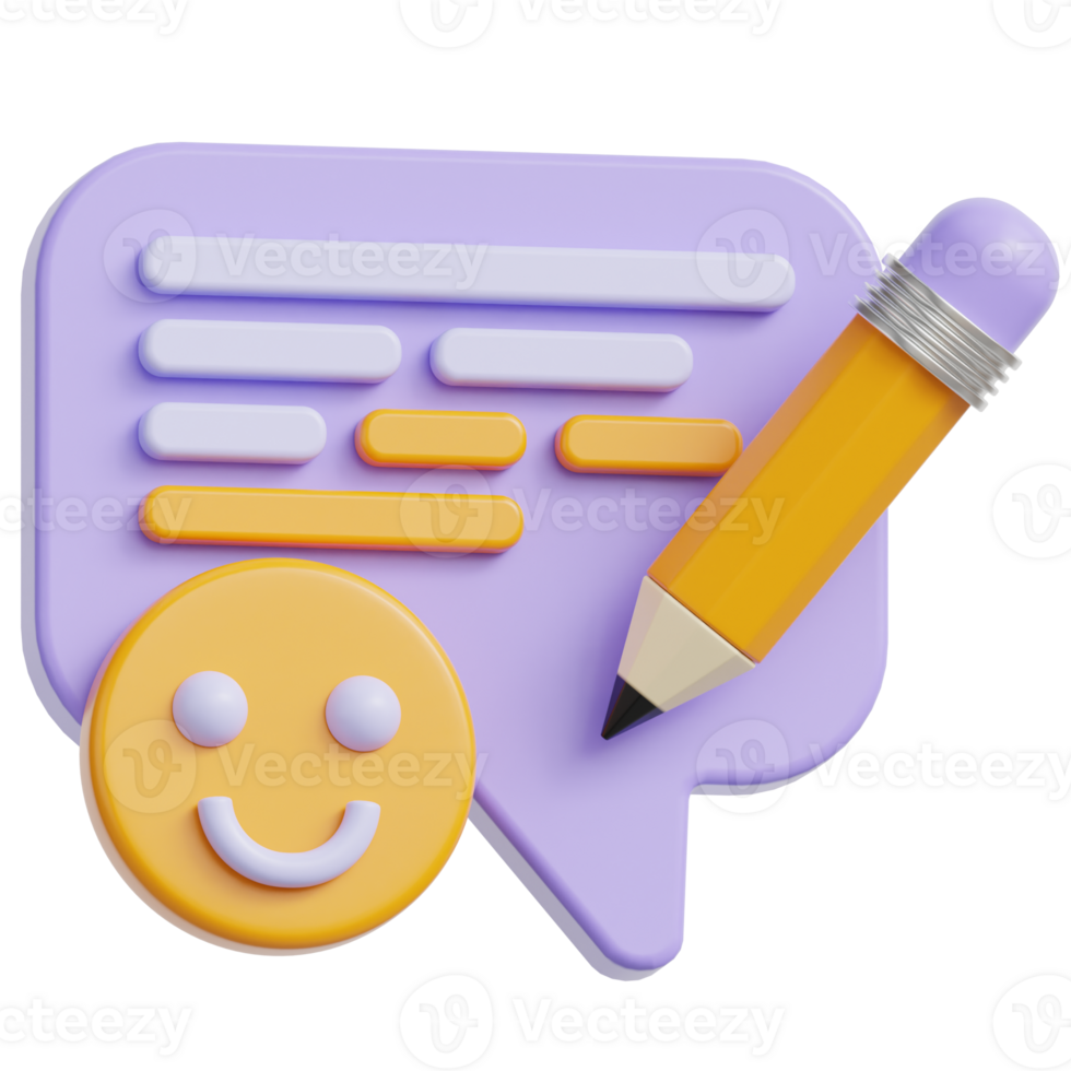 Customer Feedback 3d illustration png