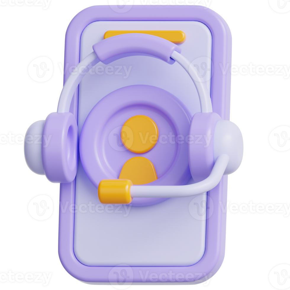 Customer Call 3d illustration png