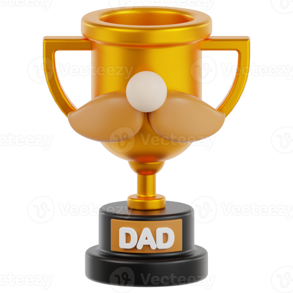 Trophy 3d illustration png