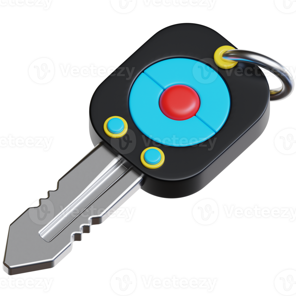 Car Key 3d illustration png