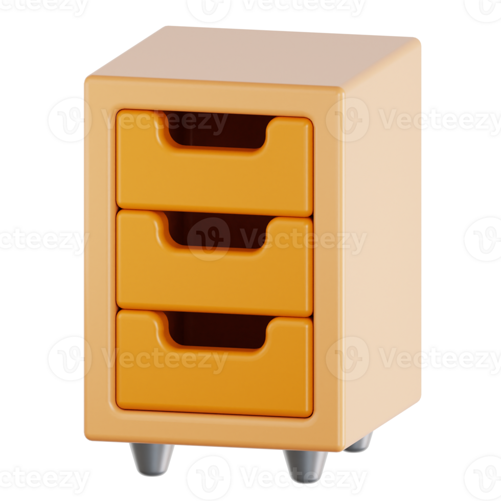 Drawer 3d illustration png