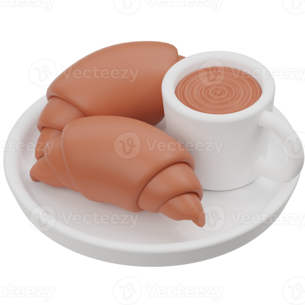 Breakfast 3d illustration png