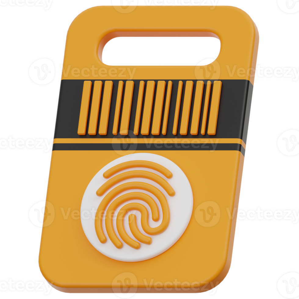 Key Card 3d illustration png