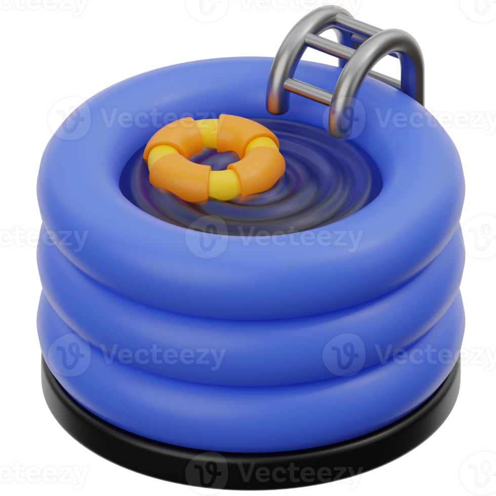 Swimming Pool 3d illustration png