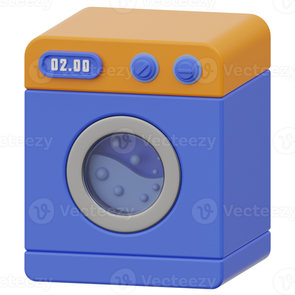 Laundry 3d illustration png