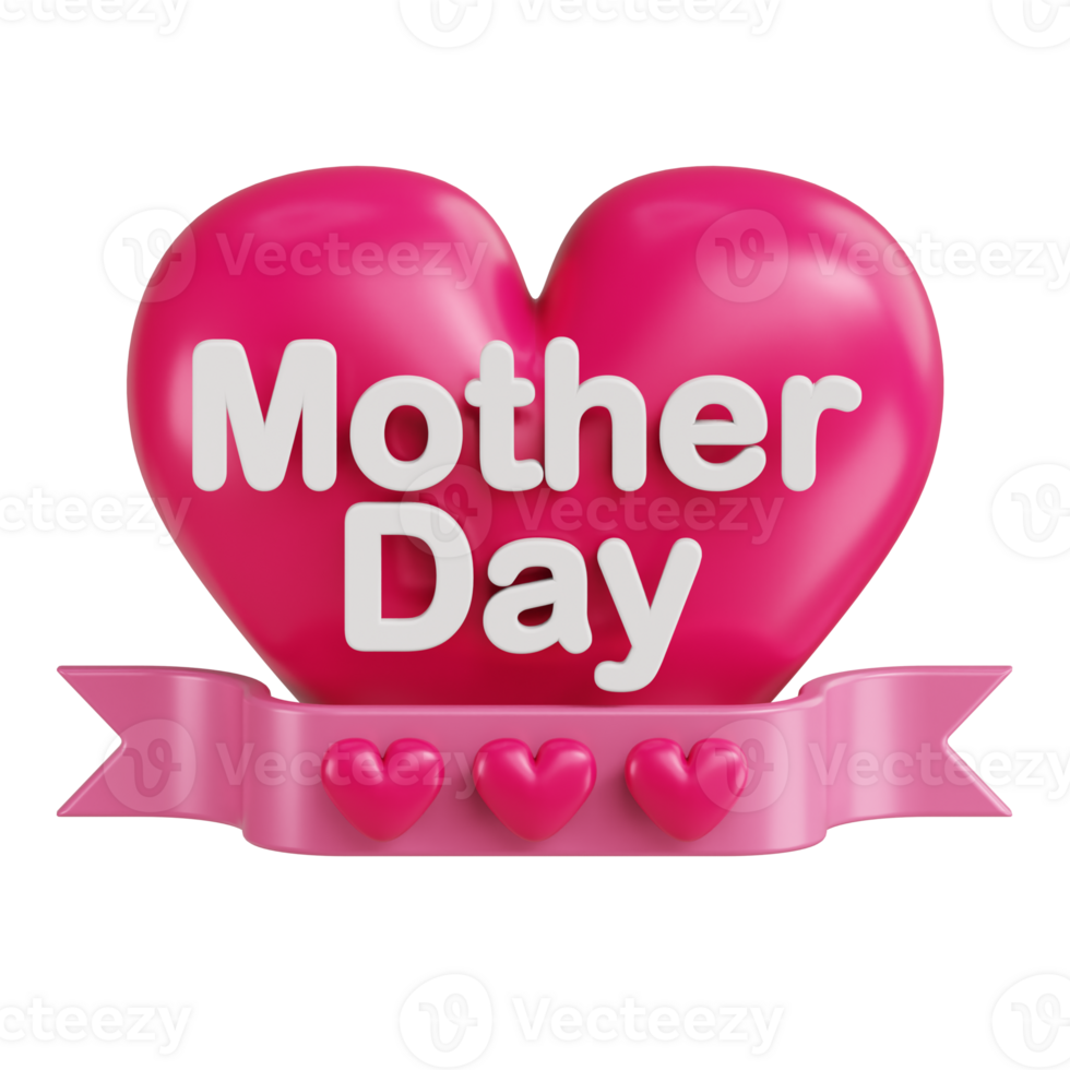 Happy Mom 3d illustration png