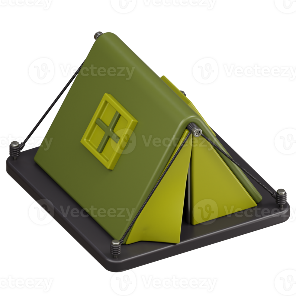 Camping Tent 3d illustration png