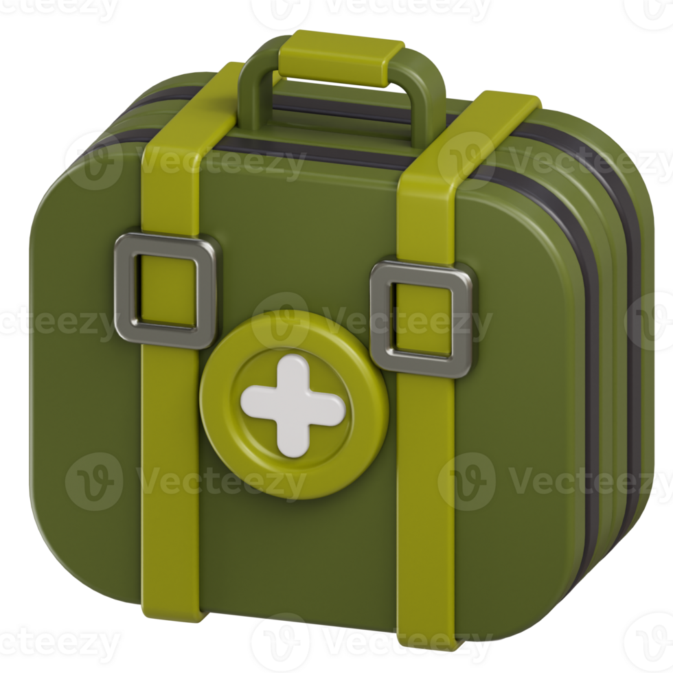 First Aid Kit 3d illustration png