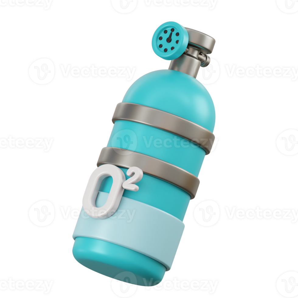 Oxygen 3d illustration png