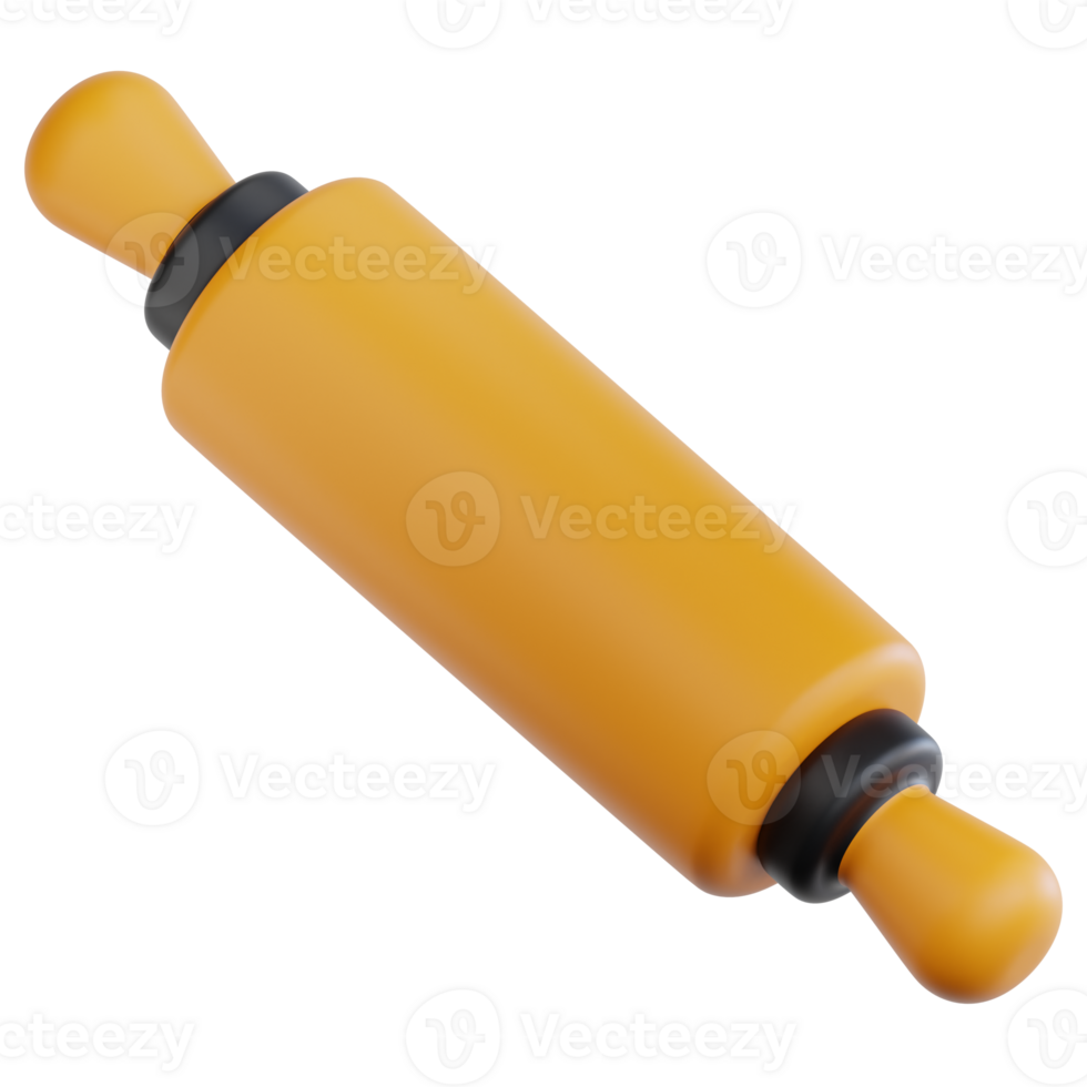 Rolling Pin 3d illustration png