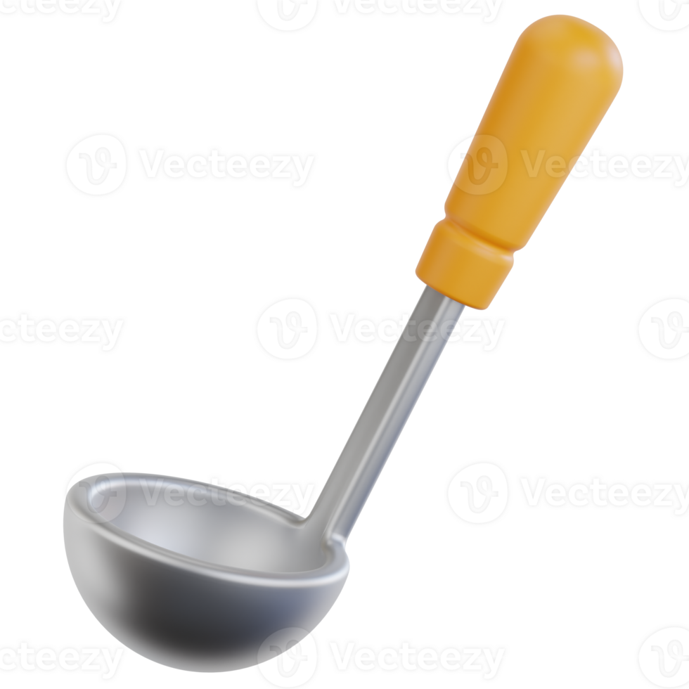 Ladle 3d illustration png