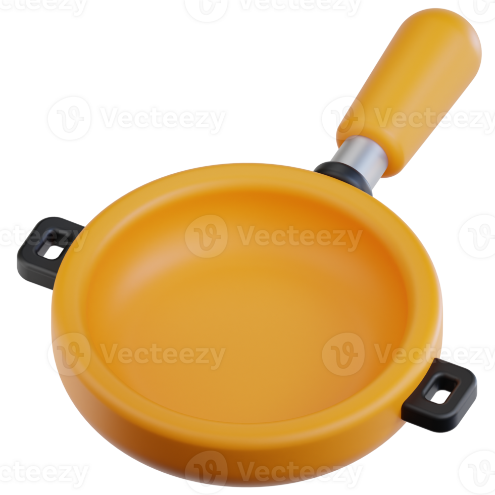 Frying Pan 3d illustration png