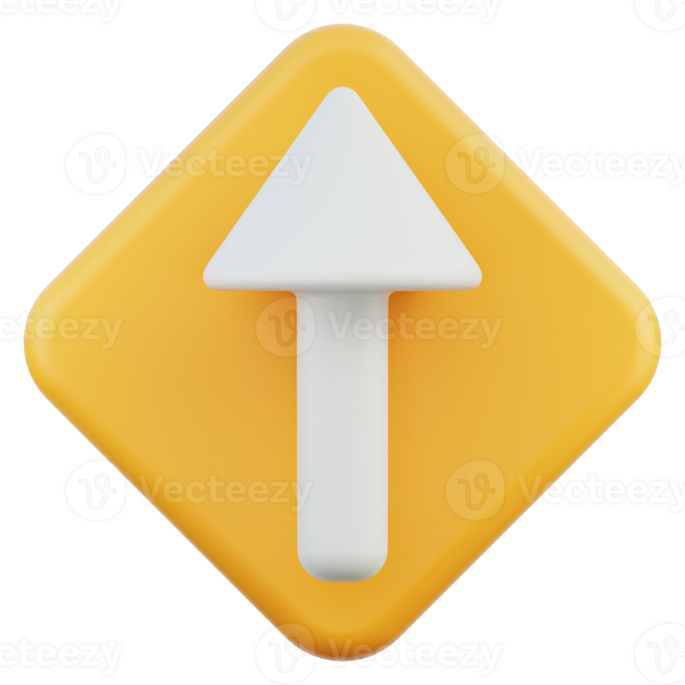 Straight Ahead 3d illustration png
