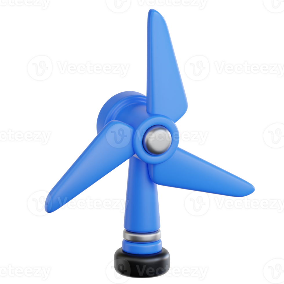 Wind Turbine 3d illustration png