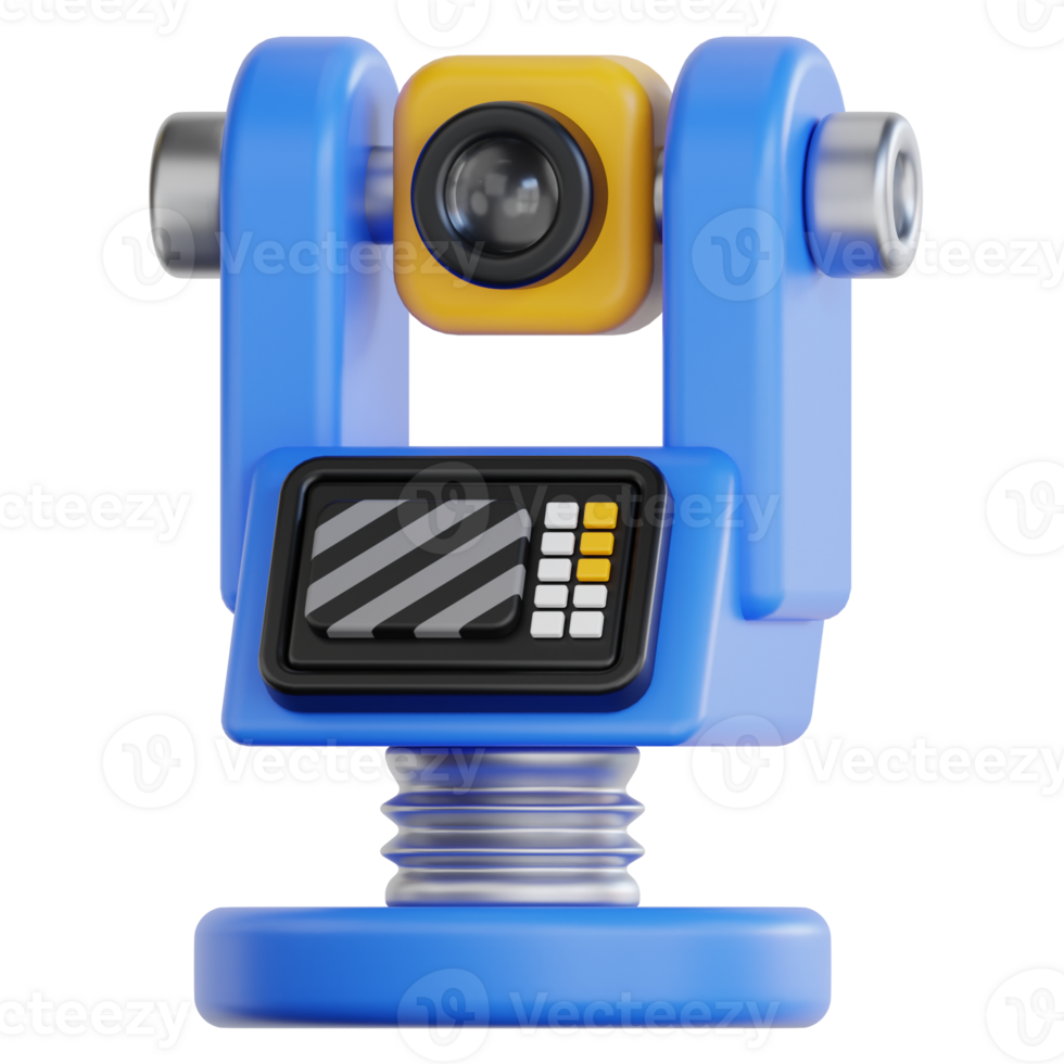 Theodolite 3d illustration png