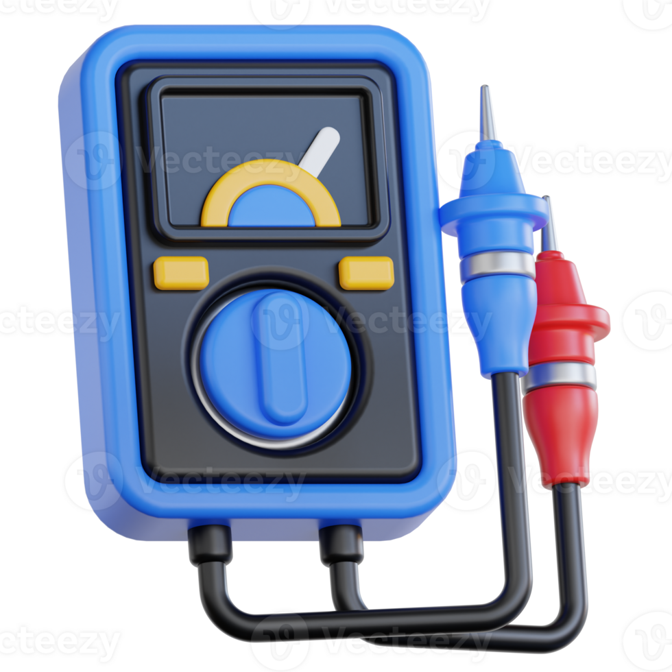 Voltage Indicator 3d illustration png
