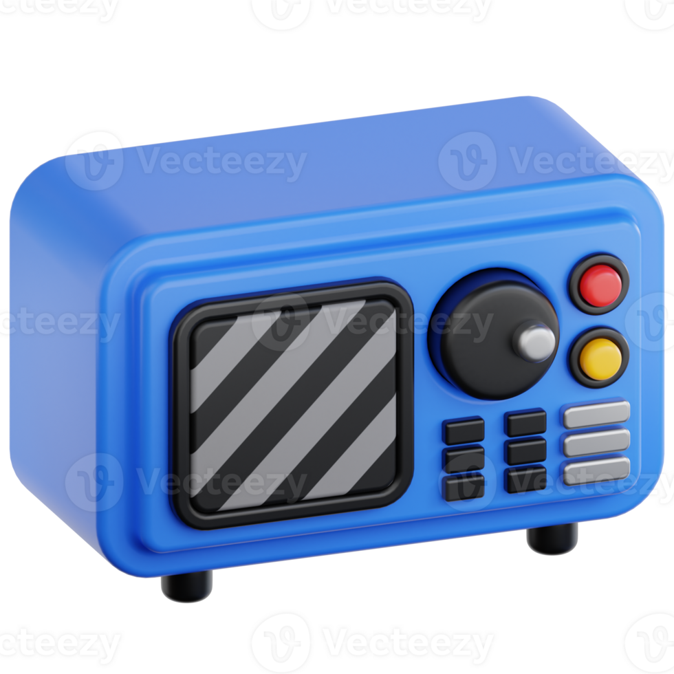 Oscilloscope 3d illustration png