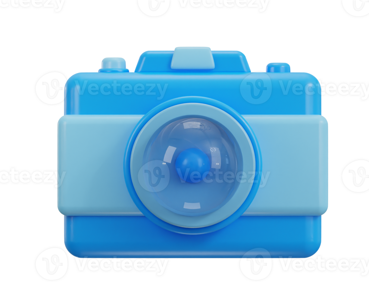digital camera icon 3d rendering illustration png