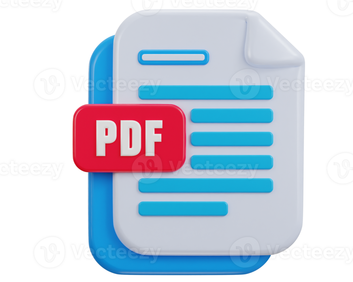 3d file pdf format icon illustration png