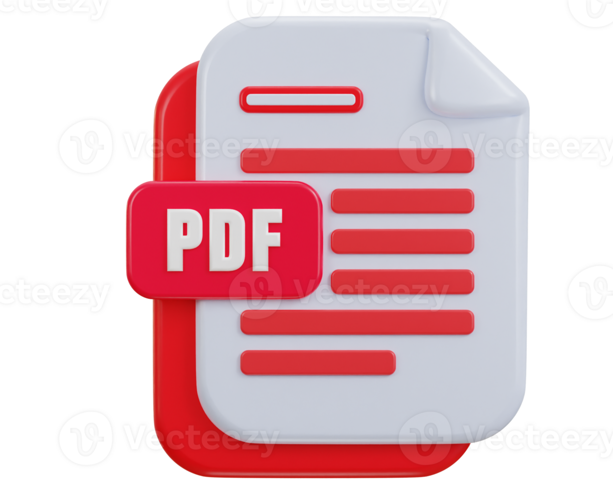 3d file pdf format icon illustration png