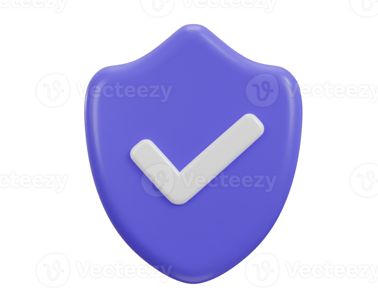 check mark with protect shield security icon png