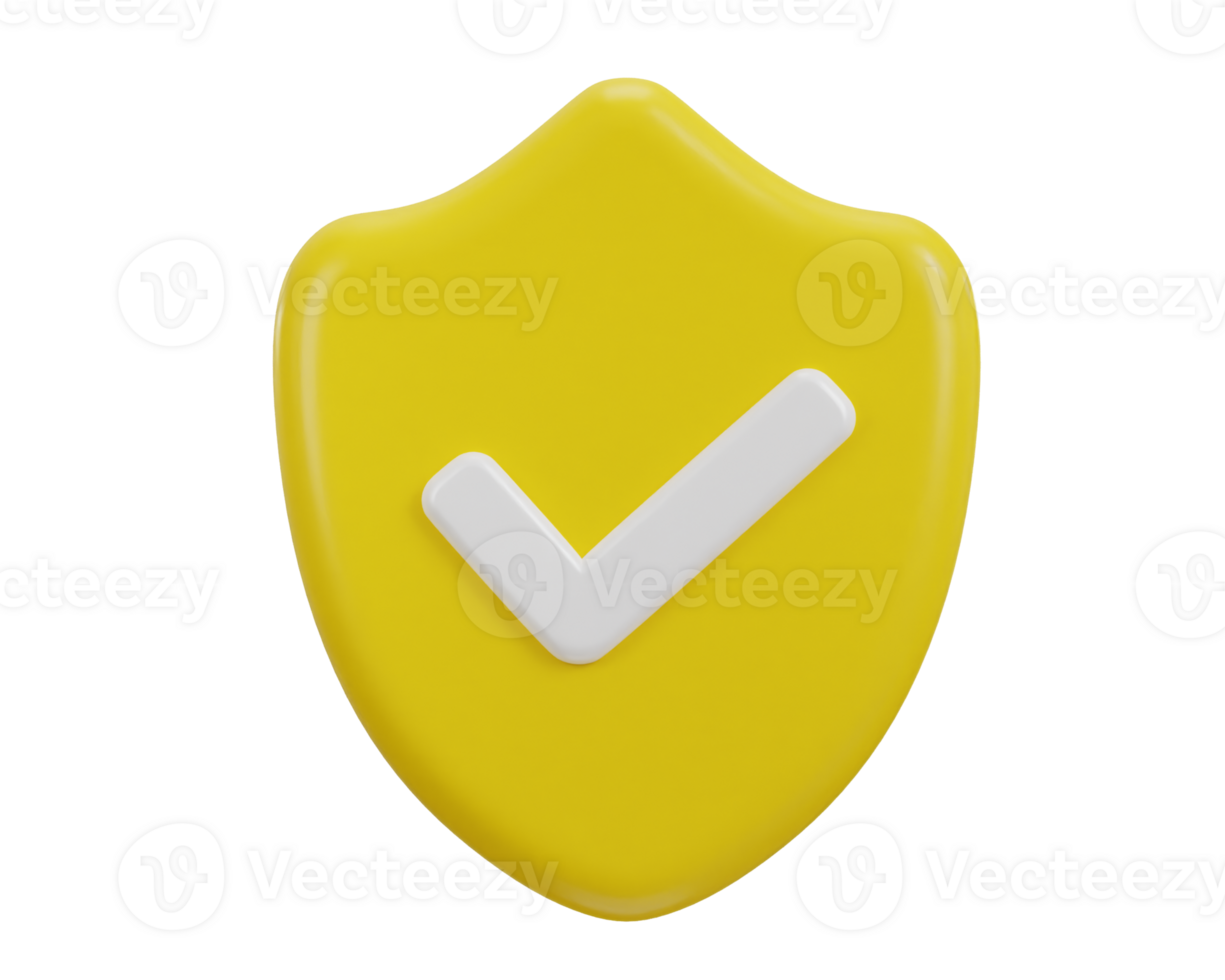 verified icon 3d rendering illustration png