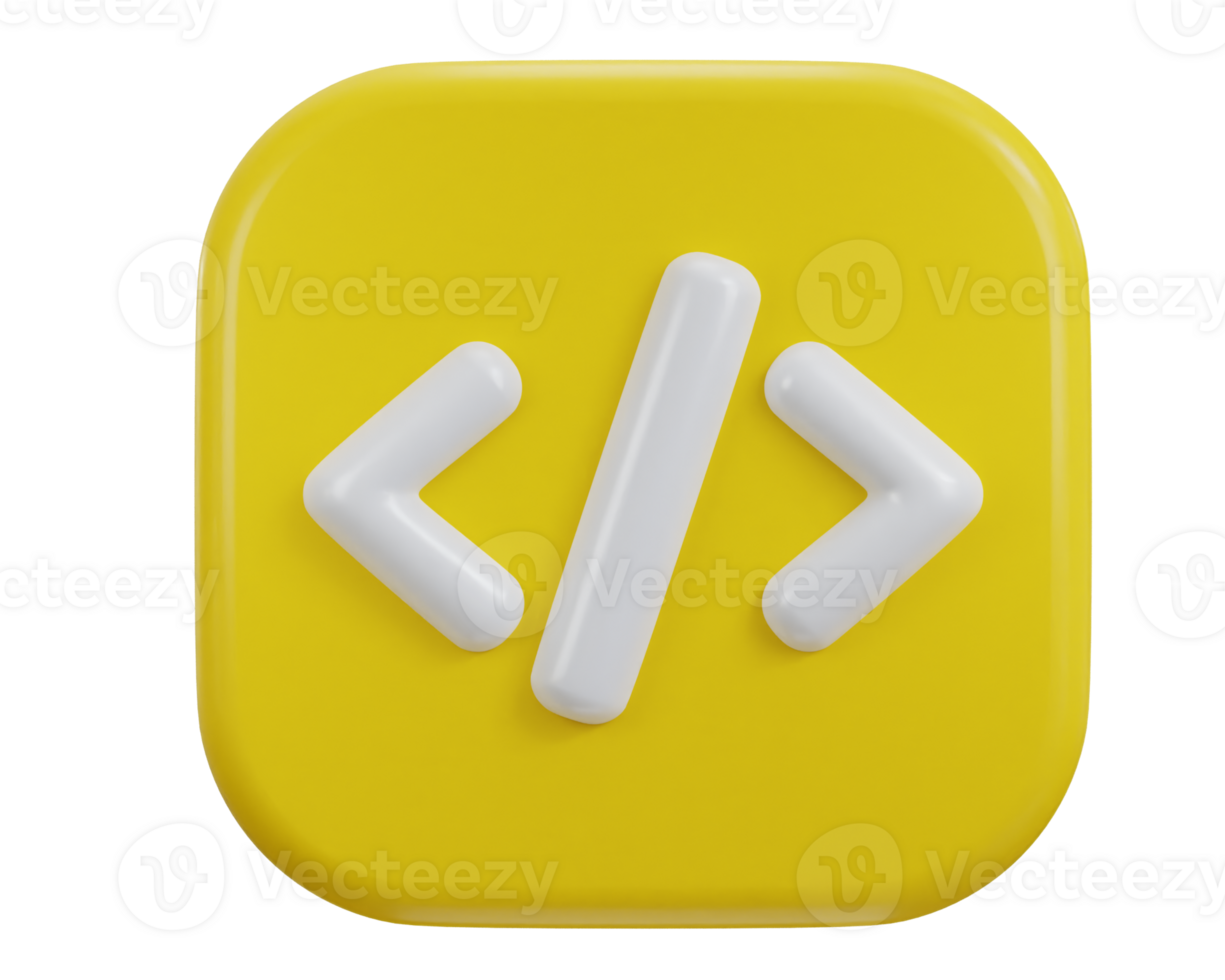 3d coding icon illustration 47247645 PNG