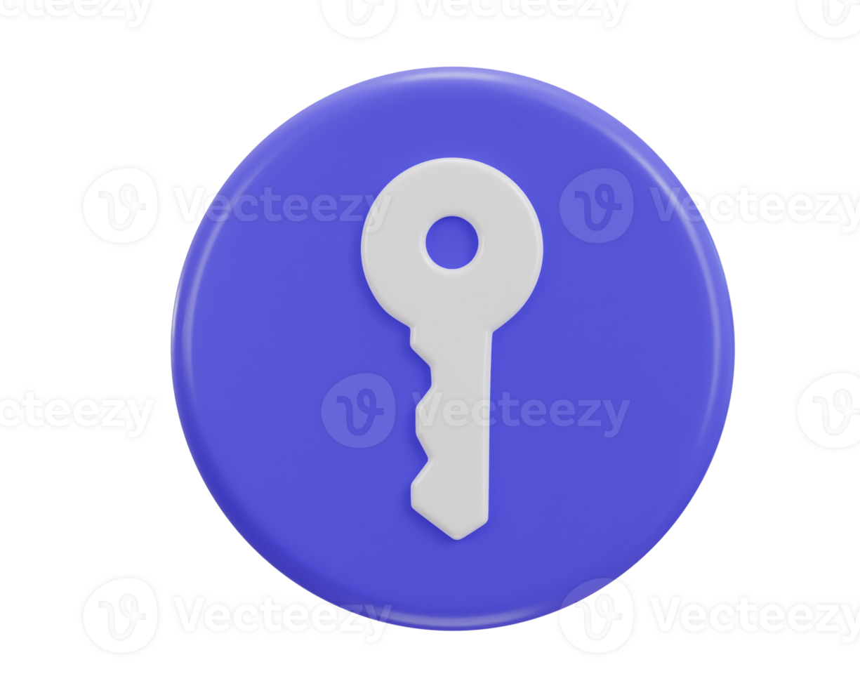 key icon with rounded button icon illustration 47247731 PNG image.