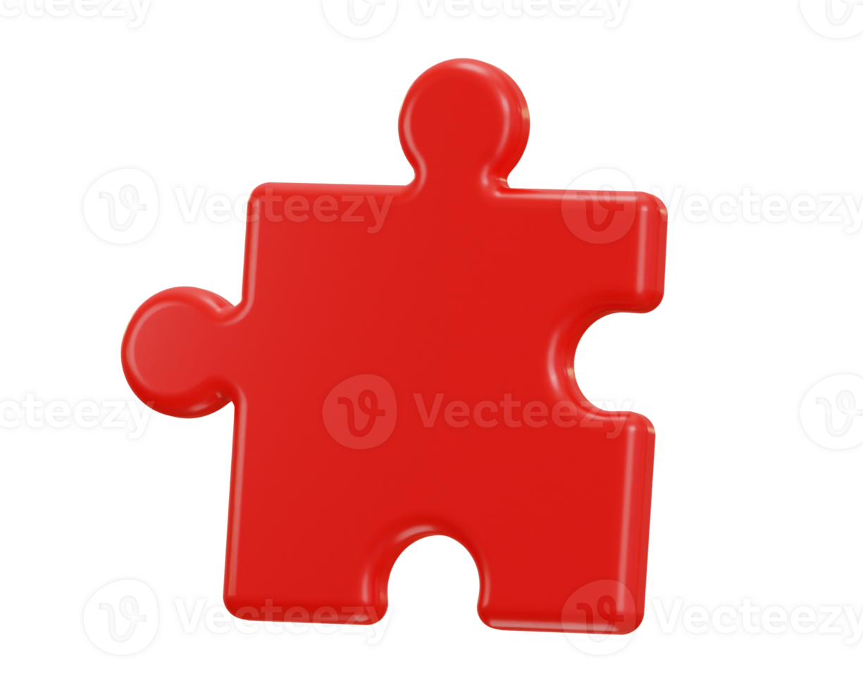 3d puzzle logic and problem solving icon illustration png
