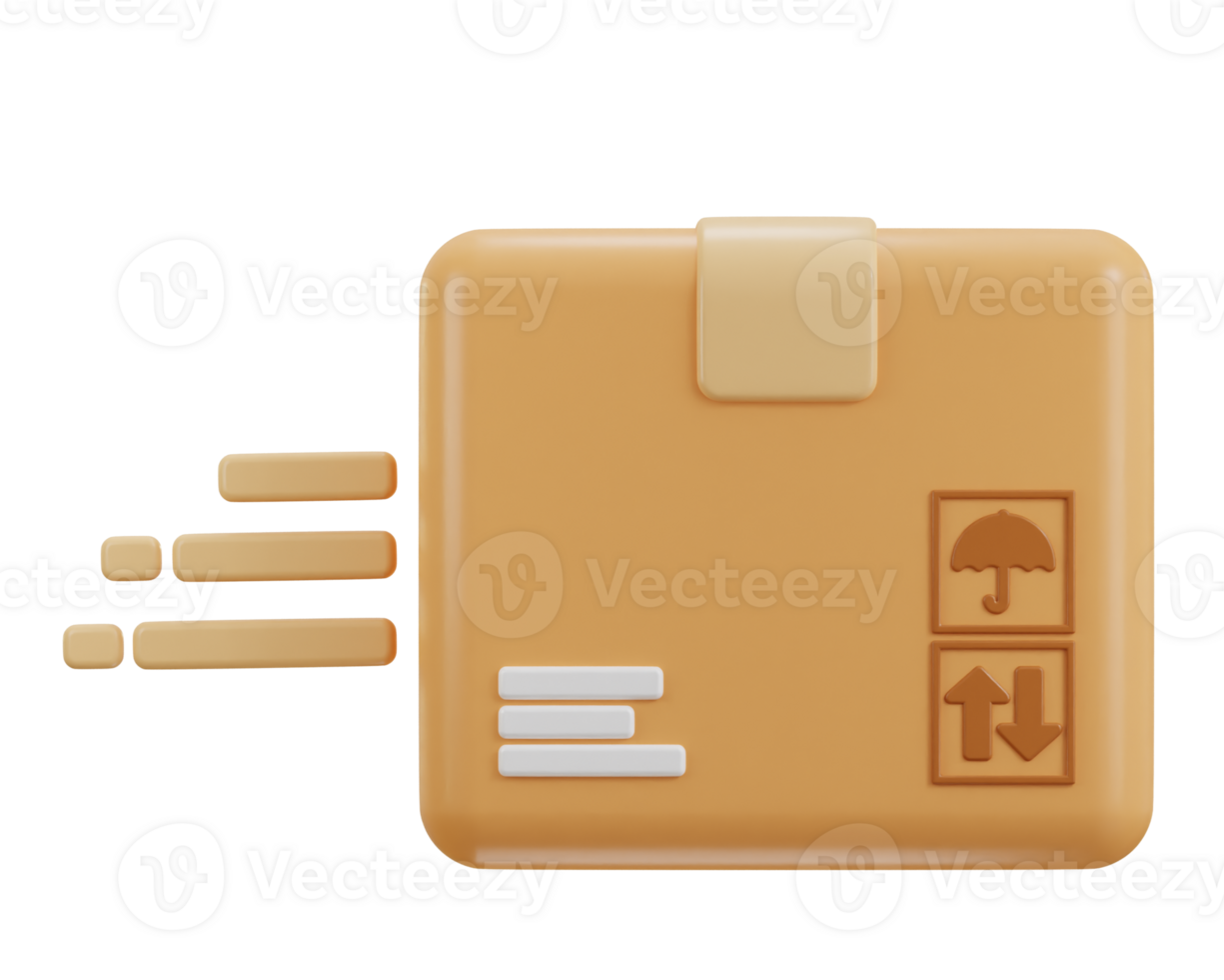 first delivery icon 3d rendering illustration png