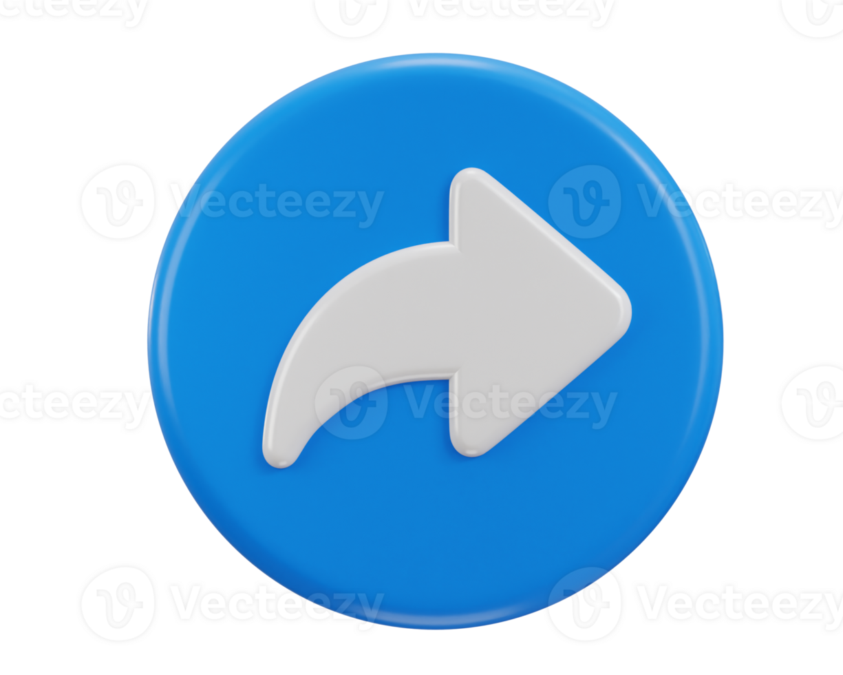 3d share icon with circle yellow button icon illustration png
