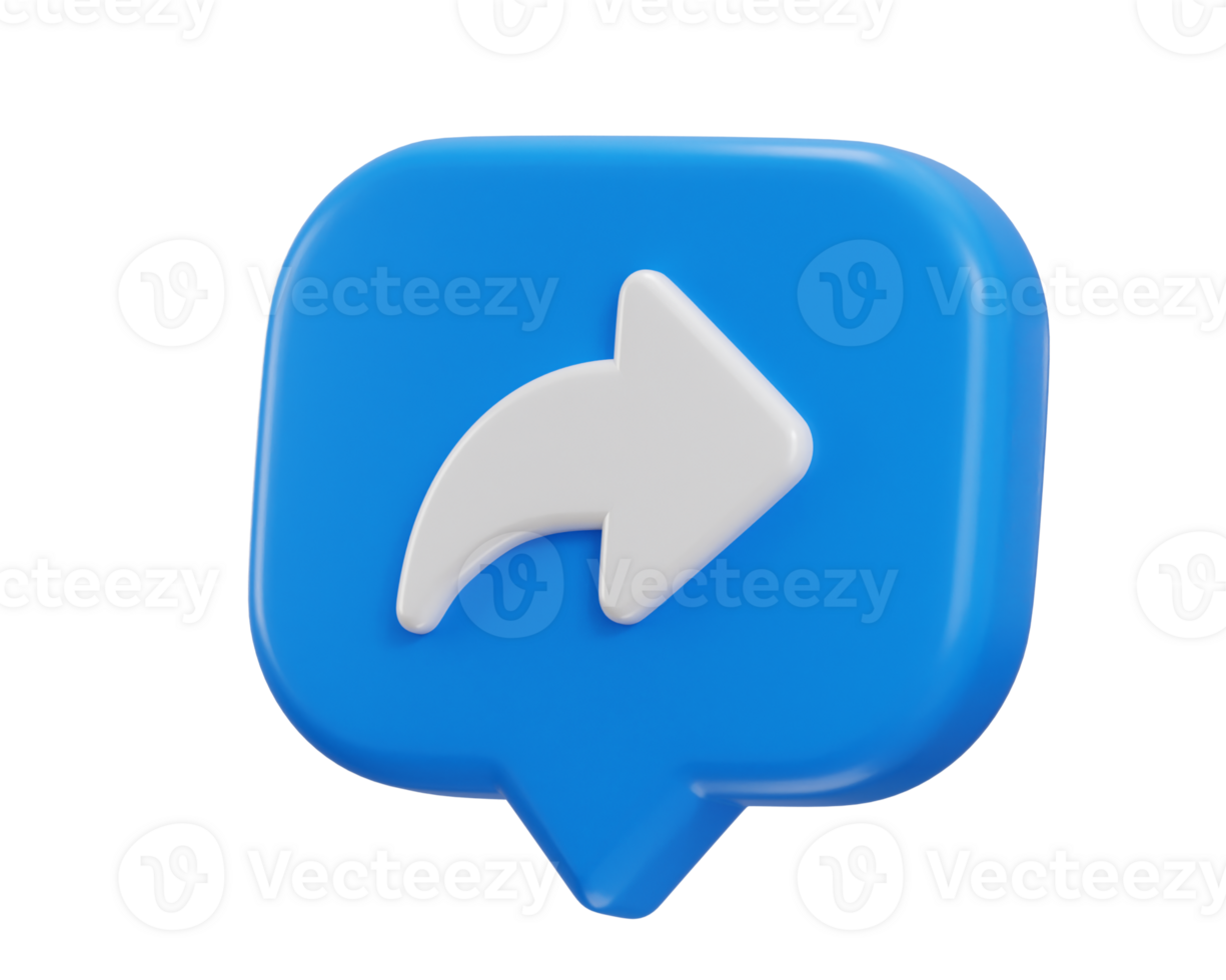 3d share icon with circle yellow button icon illustration png