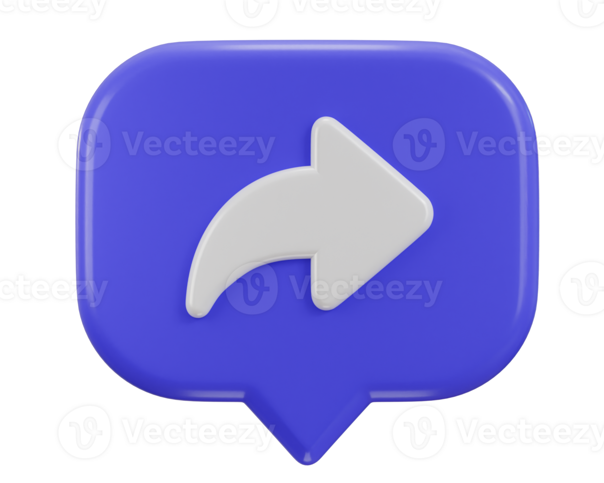 3d share icon with circle yellow button icon illustration png