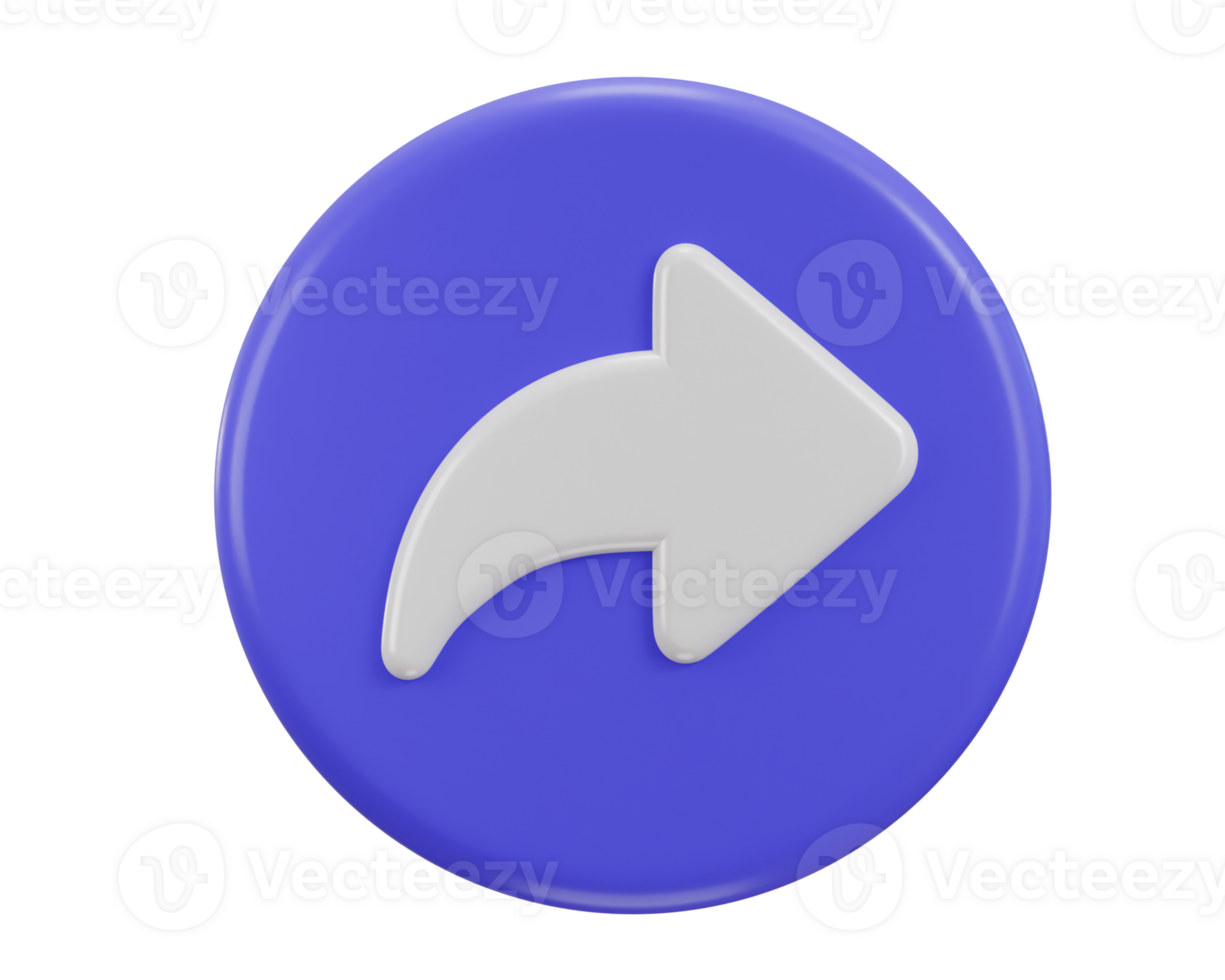 3d share icon with circle yellow button icon illustration png